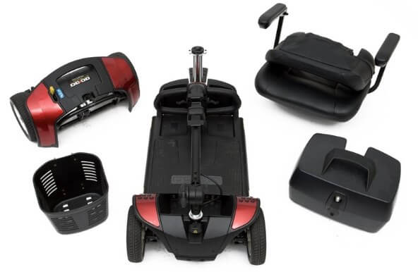 Pride GoGo Elite Traveller Mobility Scooter in bits